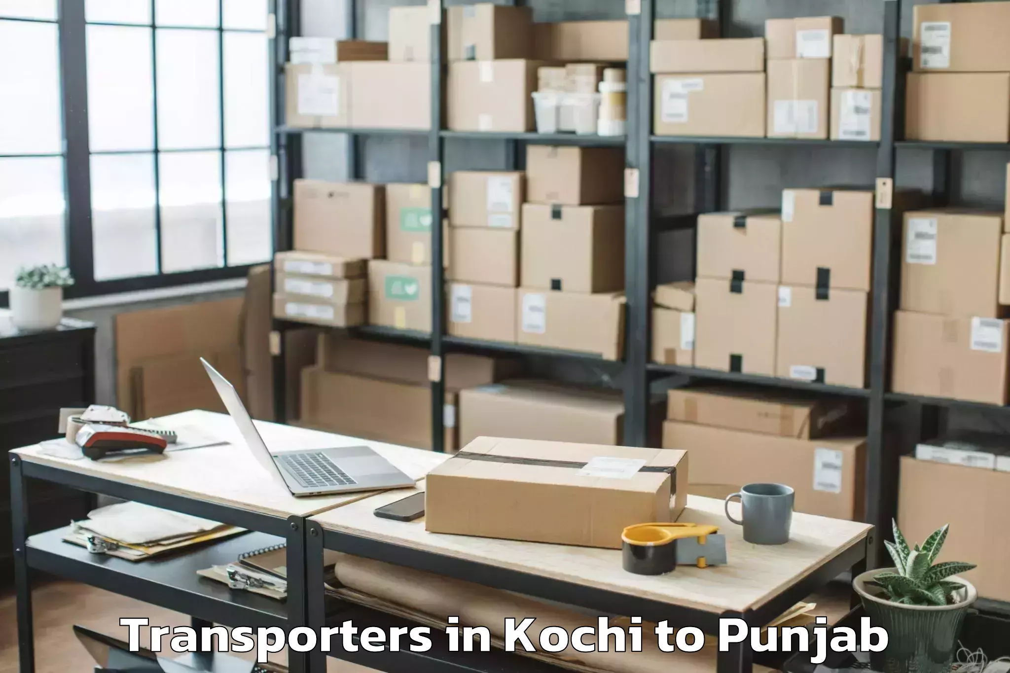 Book Kochi to Muktsar Transporters